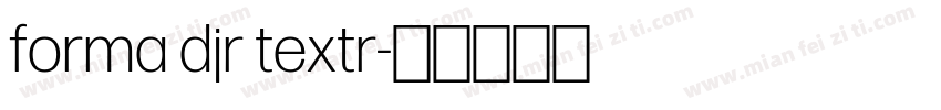 forma djr textr字体转换